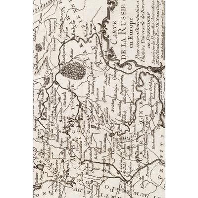 1668-1708 Map of Russia - A Poetose Notebook / Journal / Diary (50 pages/25 sheets)