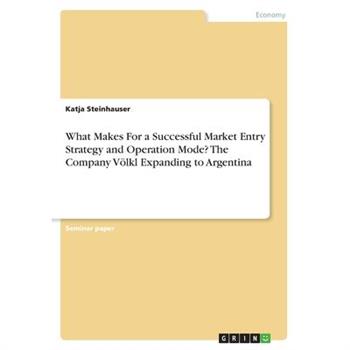 What Makes For a Successful Market Entry Strategy and Operation Mode? The Company V繹lkl Ex