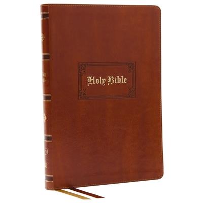 KJV Bible, Giant Print Thinline Bible, Vintage Series, Leathersoft, Tan, Red Letter, Comfort Print: King James Version