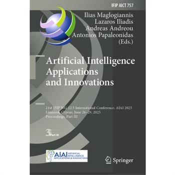 Artificial Intelligence Applications and Innovations