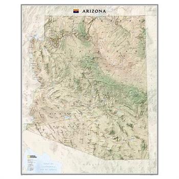 National Geographic Arizona Wall Map - Laminated (33 X 40.5 In)