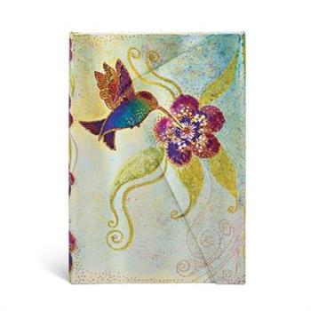 Paperblanks Hummingbird Whimsical Creations Hardcover Mini Lined Wrap Closure 176 Pg 85 GSM