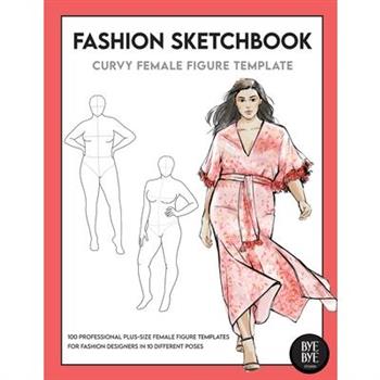 Curvy Female Fashion Figure Template