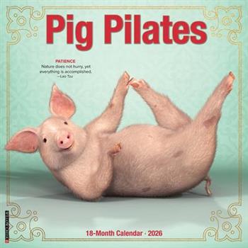 Pig Pilates 2026 12 X 12 Wall Calendar