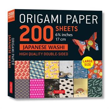 Origami Paper 200 Sheet Japanese Washi Patterns 6 3/4” 17 CM