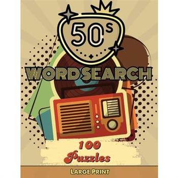 50's Word Search Puzzles for Adults