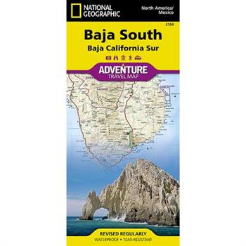 National Geographic Adventure Map Baja South