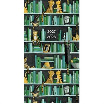 Bookshelf Cats