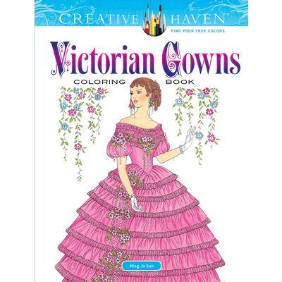 Creative Haven Victorian Gowns Coloring Book