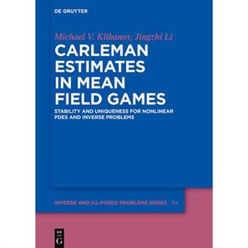 Carleman Estimates in Mean Field Games
