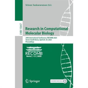 Research in Computational Molecular Biology