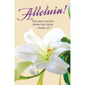 He’s Been Raised Lilies Easter Bulletin 2016