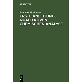Erste Anleitung’ Qualitativen Chemischen Analyse