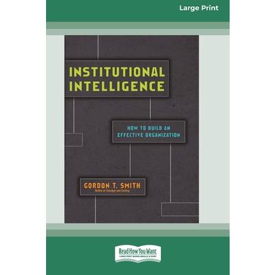 Institutional Intelligence