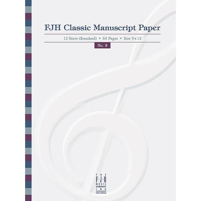 Fjh Classic Manuscript Paper No. 3