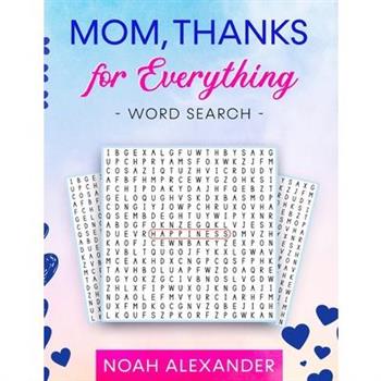 Mom, Thanks for Everything Word Search