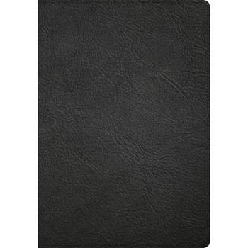 CSB Super Giant Print Reference Bible, Black Genuine Leather, Indexed