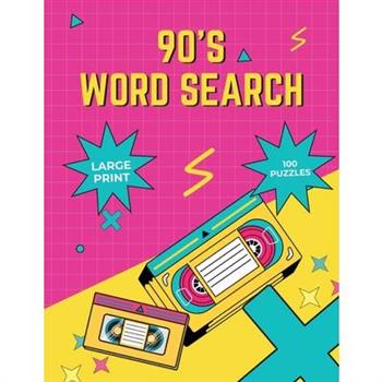 90's Word Search Puzzles for Adults