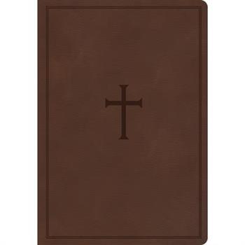 CSB Super Giant Print Reference Bible, Brown Leathertouch