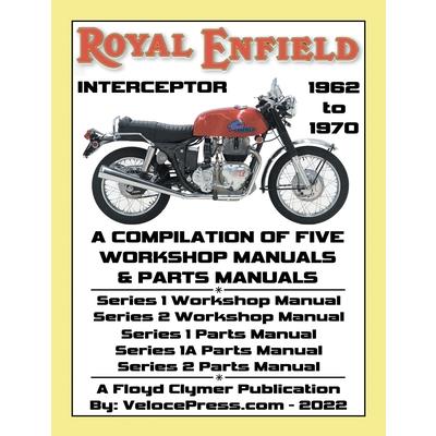 ROYAL ENFIELD 750cc INTERCEPTOR 1962 to 1970 WORKSHOP MANUALS & PARTS MANUALS COMPILATION - ALL MODELS