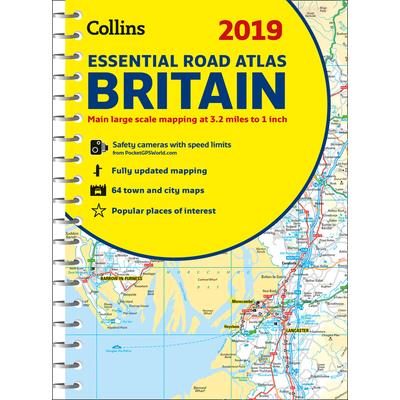 2019 Collins Essential Road Atlas Britain