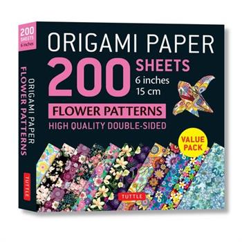 Origami Paper 200 Sheets Flower Patterns 6” (15 CM)
