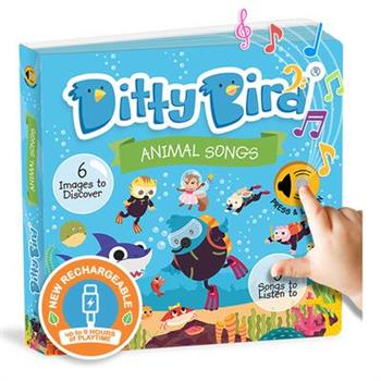 Ditty Bird Animal Songs Interactive Sound Book for Toddlers 1- 3 Musical Books for 1 Year Old Baby Shark