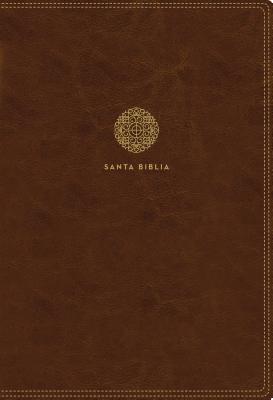 Rvr60 Santa Biblia Letra Supergigante, Leathersoft, Caf矇 Con ?ndice Y Cierre