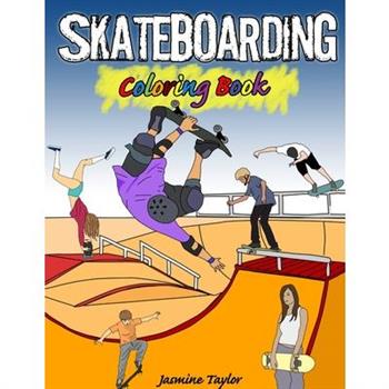 Skateboarding Coloring Book