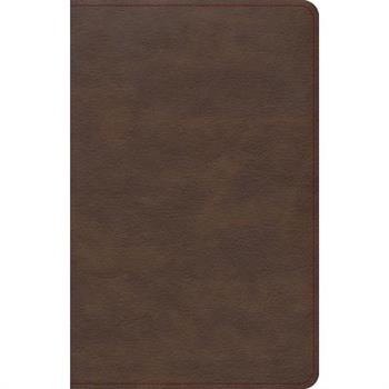 KJV Single-Column Compact Bible, Brown Leathertouch