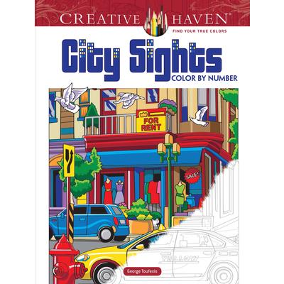 Creative Haven City Sights Color by Number