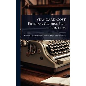 Standard Cost Finding Course For Printers