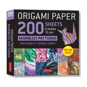 Origami Paper 200 Sheets Marbled Patterns 6 (15 CM)