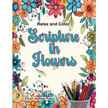 Relax and Color Scripture in Flowers