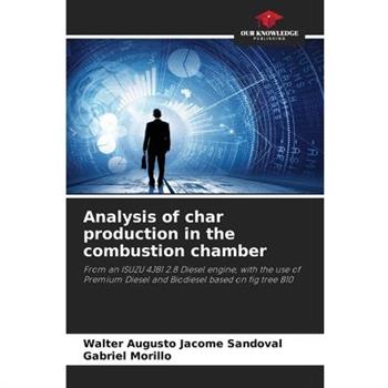 Analysis of char production in the combustion chamber