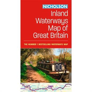 Collins Nicholson Inland Waterways Map of Great Britain