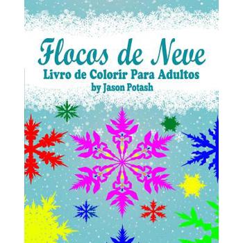 Flocos de Neve Livro de Colorir Para Adultos