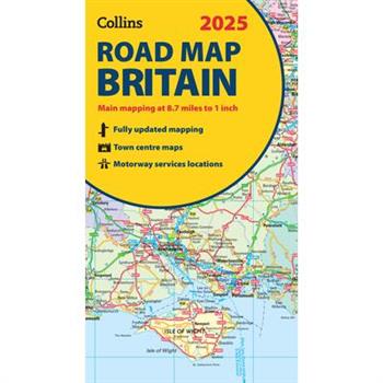 2025 Collins Road Map of Britain