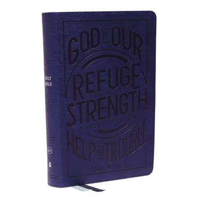 Kjv, Personal Size Reference Bible, Verse Art Cover Collection, Leathersoft, Blue, Red Letter, Comfort Print