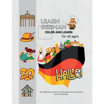 German Picture Dictionary Coloring Book