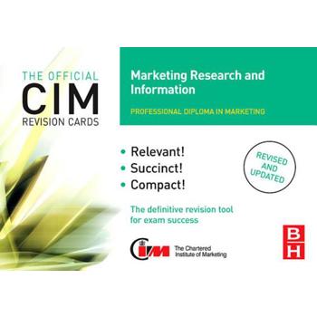 CIM Revision Cards Marketing Research And Information