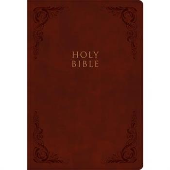 CSB Super Giant Print Reference Bible, Burgundy Leathertouch