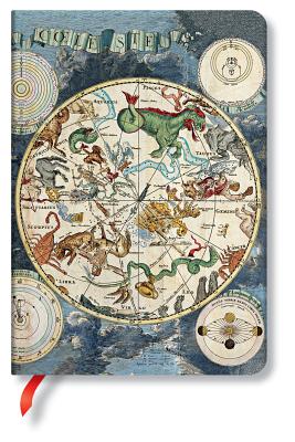 Celestial Planisphere Hardcover Journals MIDI 176 Pg Lined Early Cartography