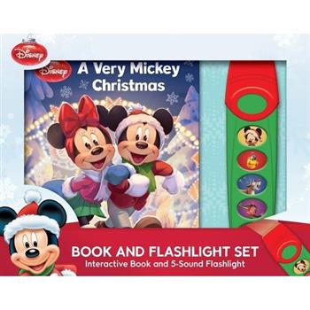 Disney Mickey & Friends: A Very Mickey Christmas Book and 5-SoundFlashlight Set