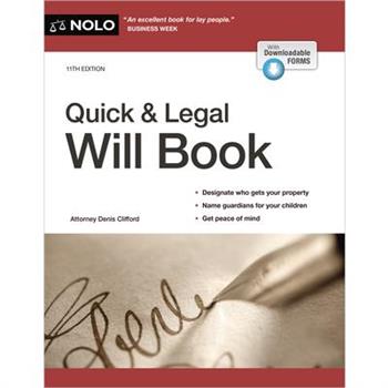 Quick & Legal Will Book