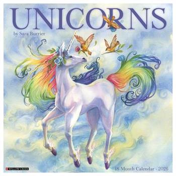 Unicorns by Sara Burrier (Art) 2026 12 X 12 Wall Calendar