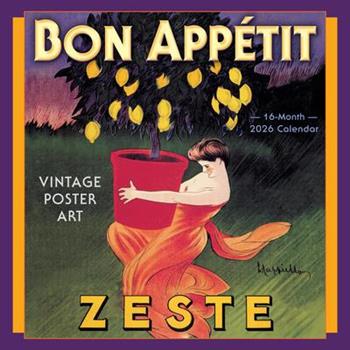 2026 Bon App矇tit: Vintage Food Posters Wall Calendar