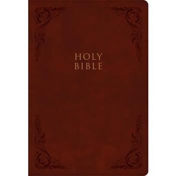 KJV Super Giant Print Reference Bible, Burgundy Leathertouch