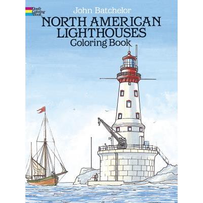 North American Lighthouses Coloring Book