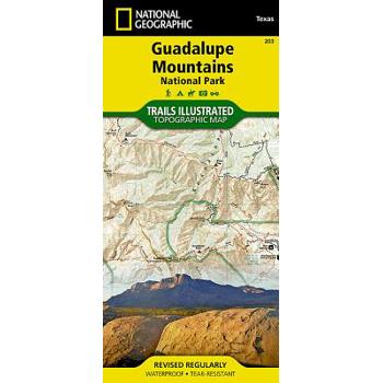 National Geographic Trails Illustrated Map Guadalupe Mountains National Park Texas, USA